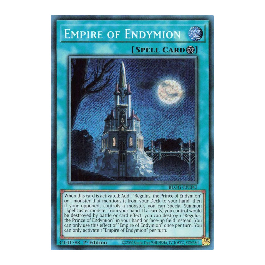 Yu-Gi-Oh TCG BLGG-EN043 SE Empire of Endymion Battles of Legend: Glorious Gallery