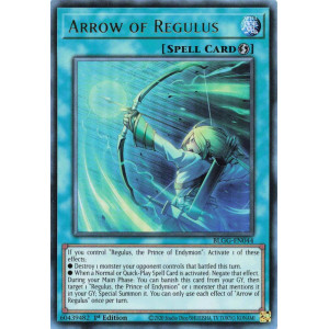 Yu-Gi-Oh TCG BLGG-EN044 UR Arrow of Regulus Battles of Legend: Glorious Gallery