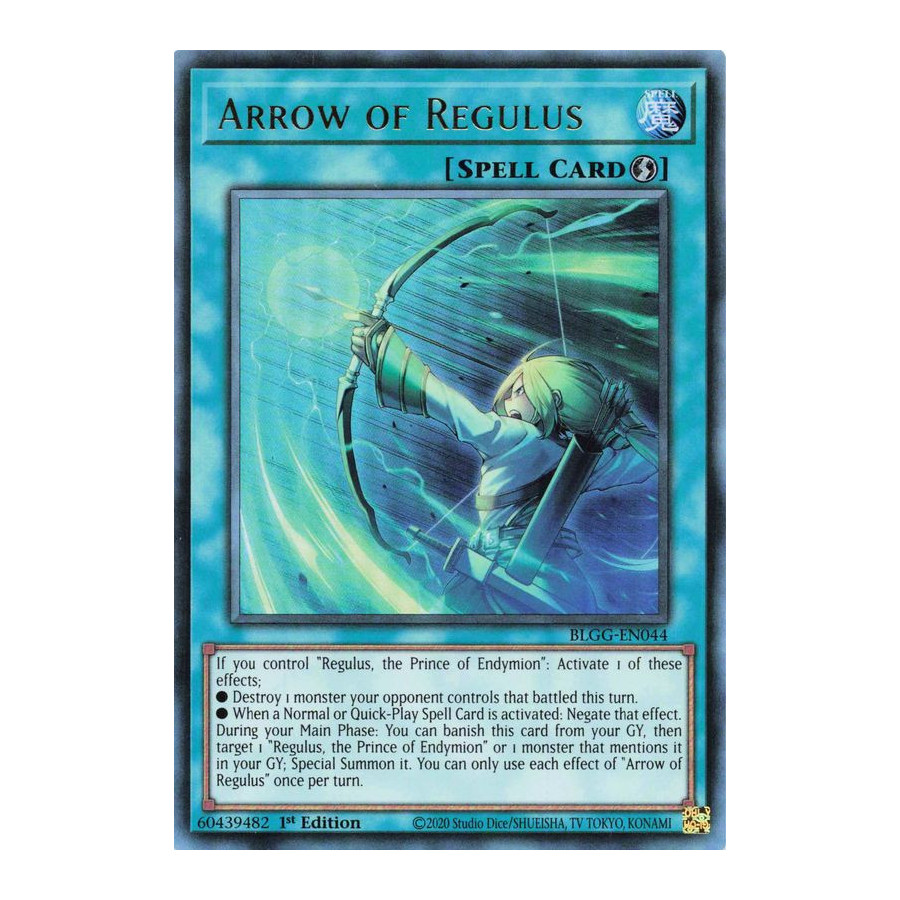 Yu-Gi-Oh TCG BLGG-EN044 UR Arrow of Regulus Battles of Legend: Glorious Gallery