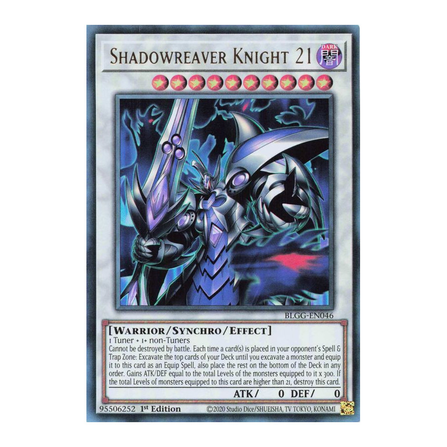 Yu-Gi-Oh TCG BLGG-EN046 UR Shadowreaver Knight 21 Battles of Legend: Glorious Gallery