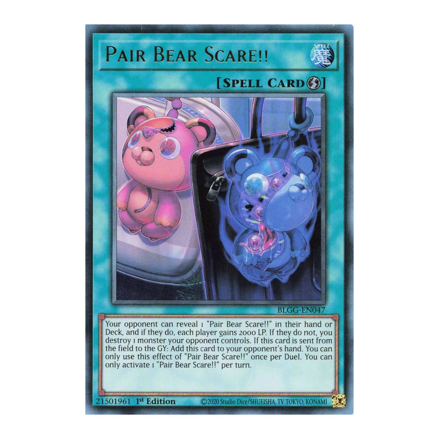 Yu-Gi-Oh TCG BLGG-EN047 UR Pair Bear Scare!! Battles of Legend: Glorious Gallery