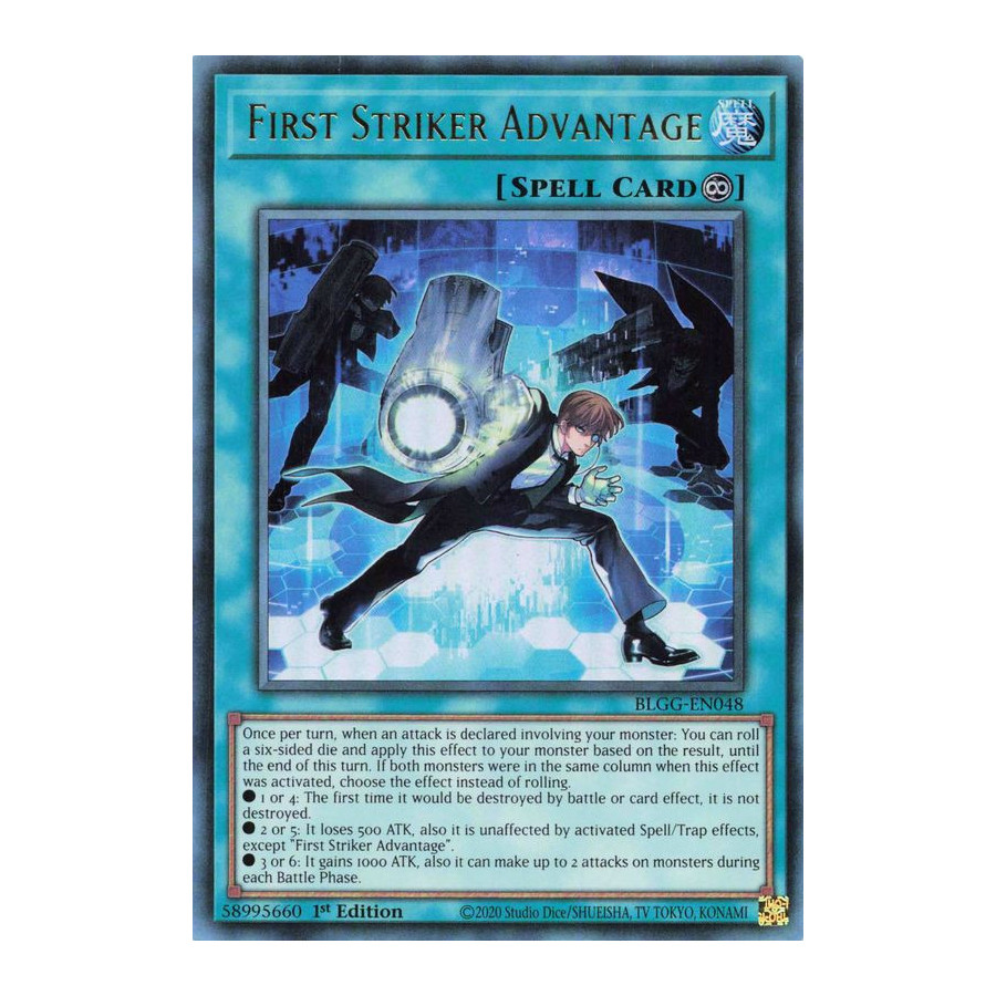 Yu-Gi-Oh TCG BLGG-EN048 UR First Striker Advantage Battles of Legend: Glorious Gallery