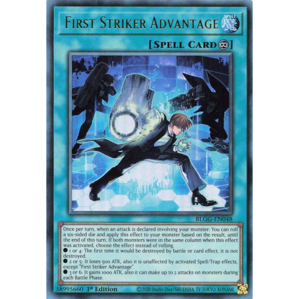 Yu-Gi-Oh TCG BLGG-EN048 UR First Striker Advantage Battles of Legend: Glorious Gallery