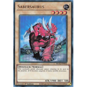 Yu-Gi-Oh TCG BLGG-EN052 UR Sabersaurus Battles of Legend: Glorious Gallery