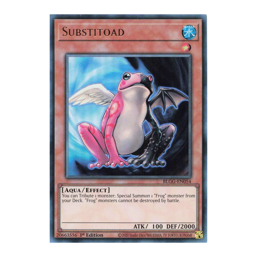 Yu-Gi-Oh TCG BLGG-EN054 UR Substitoad Battles of Legend: Glorious Gallery