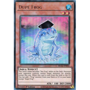 Yu-Gi-Oh TCG BLGG-EN055 UR Dupe Frog Battles of Legend: Glorious Gallery