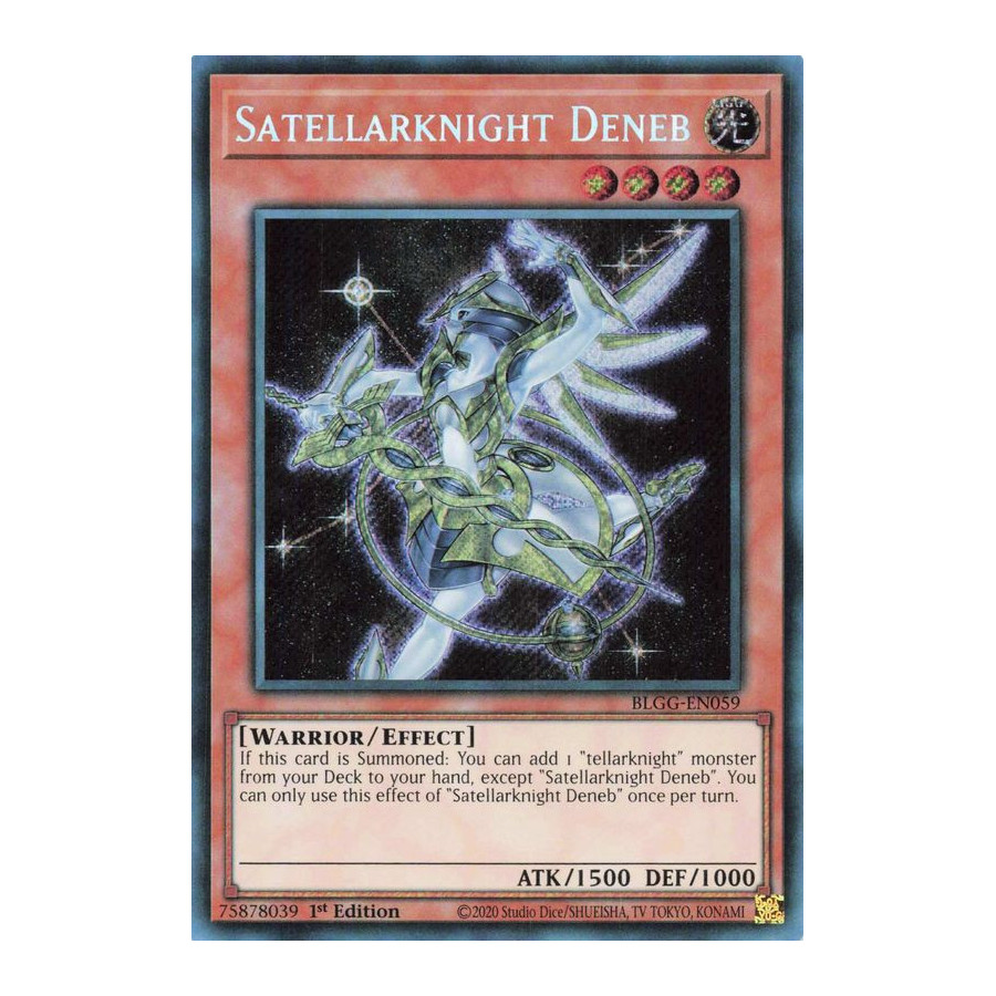 Yu-Gi-Oh TCG BLGG-EN059 SE Satellarknight Deneb Battles of Legend: Glorious Gallery