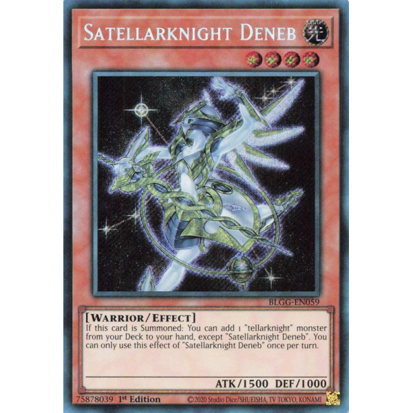 Yu-Gi-Oh TCG BLGG-EN059 SE Satellarknight Deneb Battles of Legend: Glorious Gallery