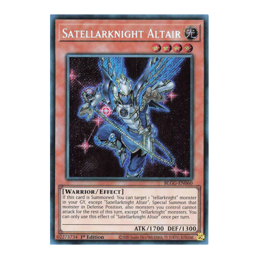 Yu-Gi-Oh TCG BLGG-EN060 SE Satellarknight Altair Battles of Legend: Glorious Gallery