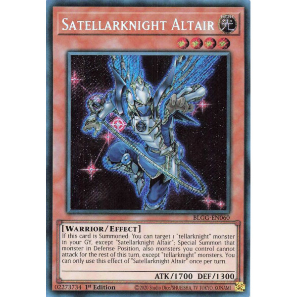 Yu-Gi-Oh TCG BLGG-EN060 SE Satellarknight Altair Battles of Legend: Glorious Gallery