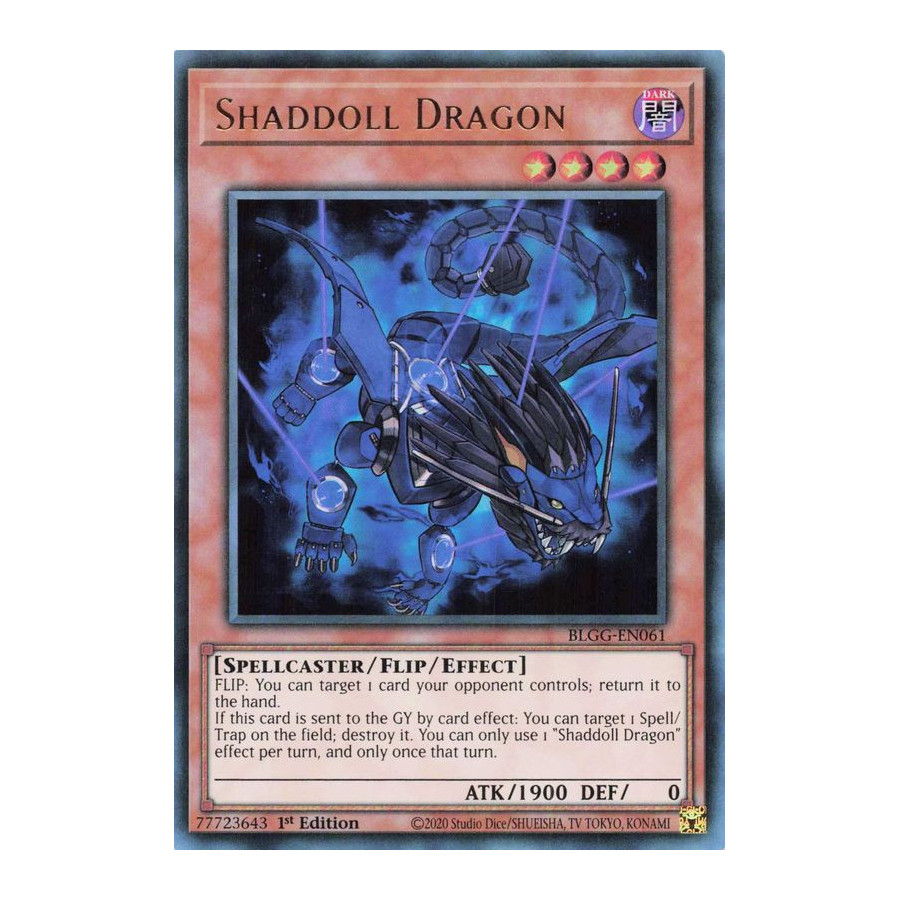 Yu-Gi-Oh TCG BLGG-EN061 UR Shaddoll Dragon Battles of Legend: Glorious Gallery