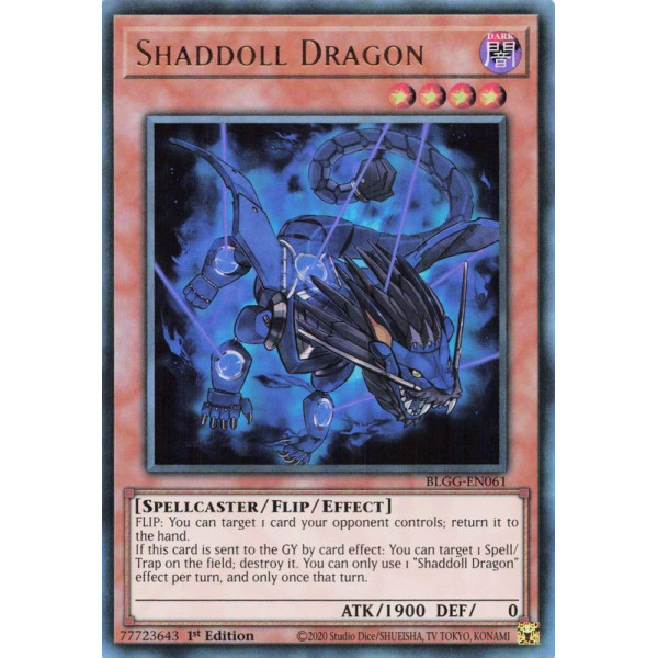 Yu-Gi-Oh TCG BLGG-EN061 UR Shaddoll Dragon Battles of Legend: Glorious Gallery