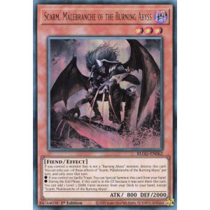 Yu-Gi-Oh TCG BLGG-EN062 UR Scarm, Malebranche of the Burning Abyss Battles of Legend: Glorious Gallery