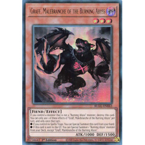 Yu-Gi-Oh TCG BLGG-EN063 UR Graff, Malebranche of the Burning Abyss Battles of Legend: Glorious Gallery