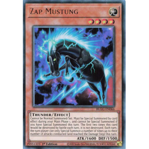 Yu-Gi-Oh TCG BLGG-EN066 UR Zap Mustung Battles of Legend: Glorious Gallery