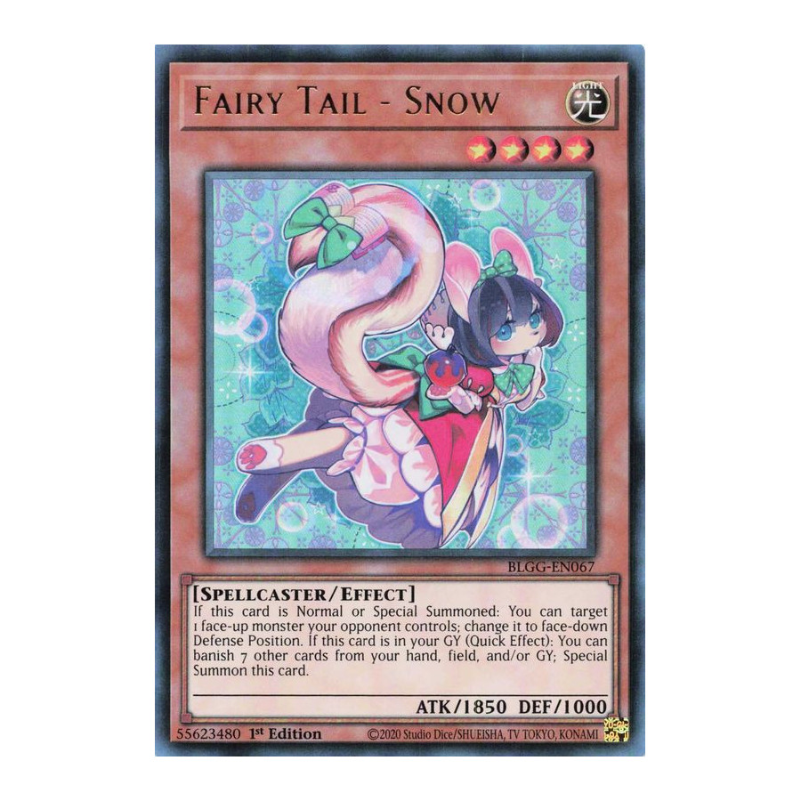 Yu-Gi-Oh TCG BLGG-EN067 UR Fairy Tail - Snow Battles of Legend: Glorious Gallery