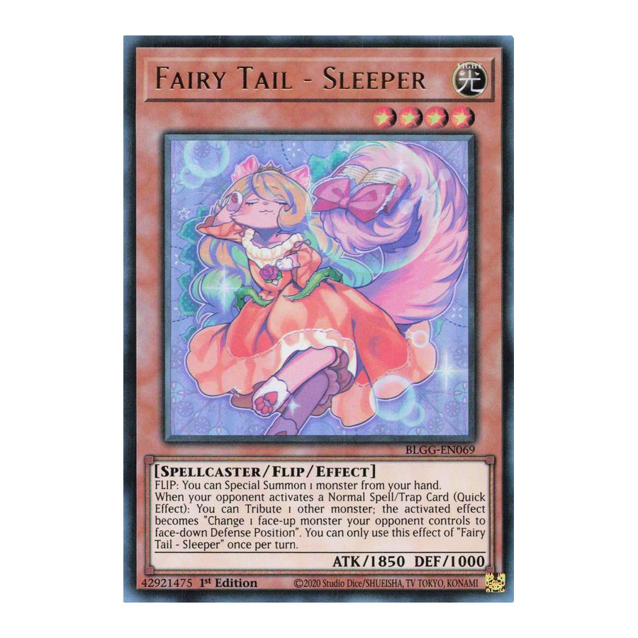 Yu-Gi-Oh TCG BLGG-EN069 UR Fairy Tail - Sleeper Battles of Legend: Glorious Gallery