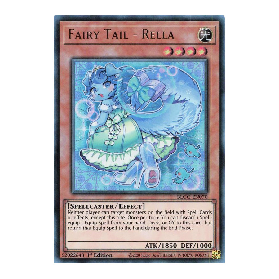 Yu-Gi-Oh TCG BLGG-EN070 UR Fairy Tail - Rella Battles of Legend: Glorious Gallery