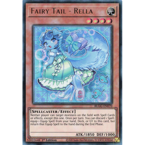 Yu-Gi-Oh TCG BLGG-EN070 UR Fairy Tail - Rella Battles of Legend: Glorious Gallery
