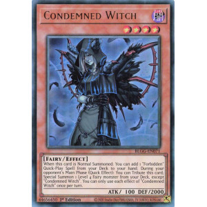 Yu-Gi-Oh TCG BLGG-EN071 UR Condemned Witch Battles of Legend: Glorious Gallery