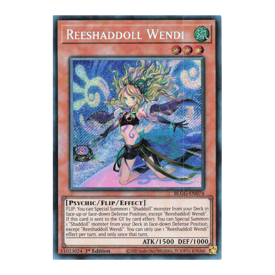 Yu-Gi-Oh TCG BLGG-EN074 SE Reeshaddoll Wendi Battles of Legend: Glorious Gallery