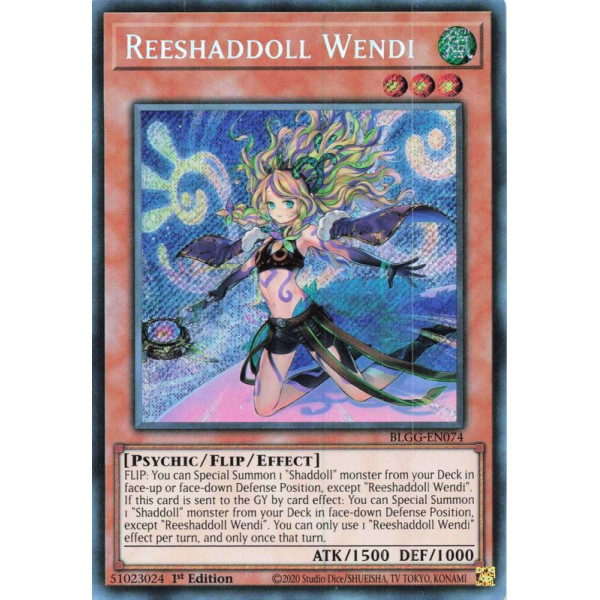 Yu-Gi-Oh TCG BLGG-EN074 SE Reeshaddoll Wendi Battles of Legend: Glorious Gallery