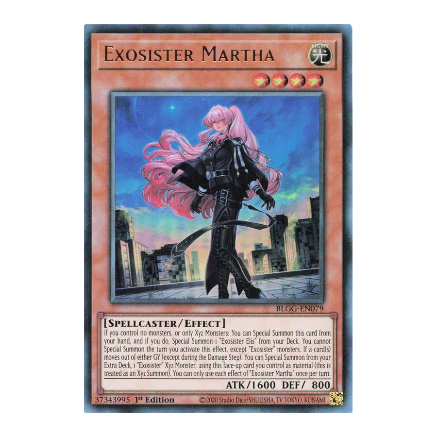 Yu-Gi-Oh TCG BLGG-EN079 UR Exosister Martha Battles of Legend: Glorious Gallery