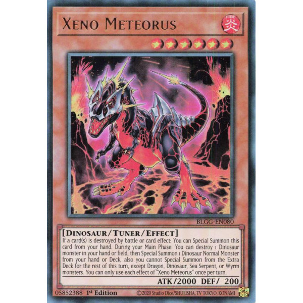 Yu-Gi-Oh TCG BLGG-EN080 UR Xeno Meteorus Battles of Legend: Glorious Gallery