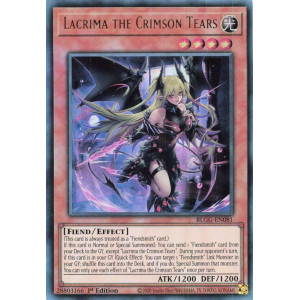 Yu-Gi-Oh TCG BLGG-EN081 UR Lacrima the Crimson Tears Battles of Legend: Glorious Gallery