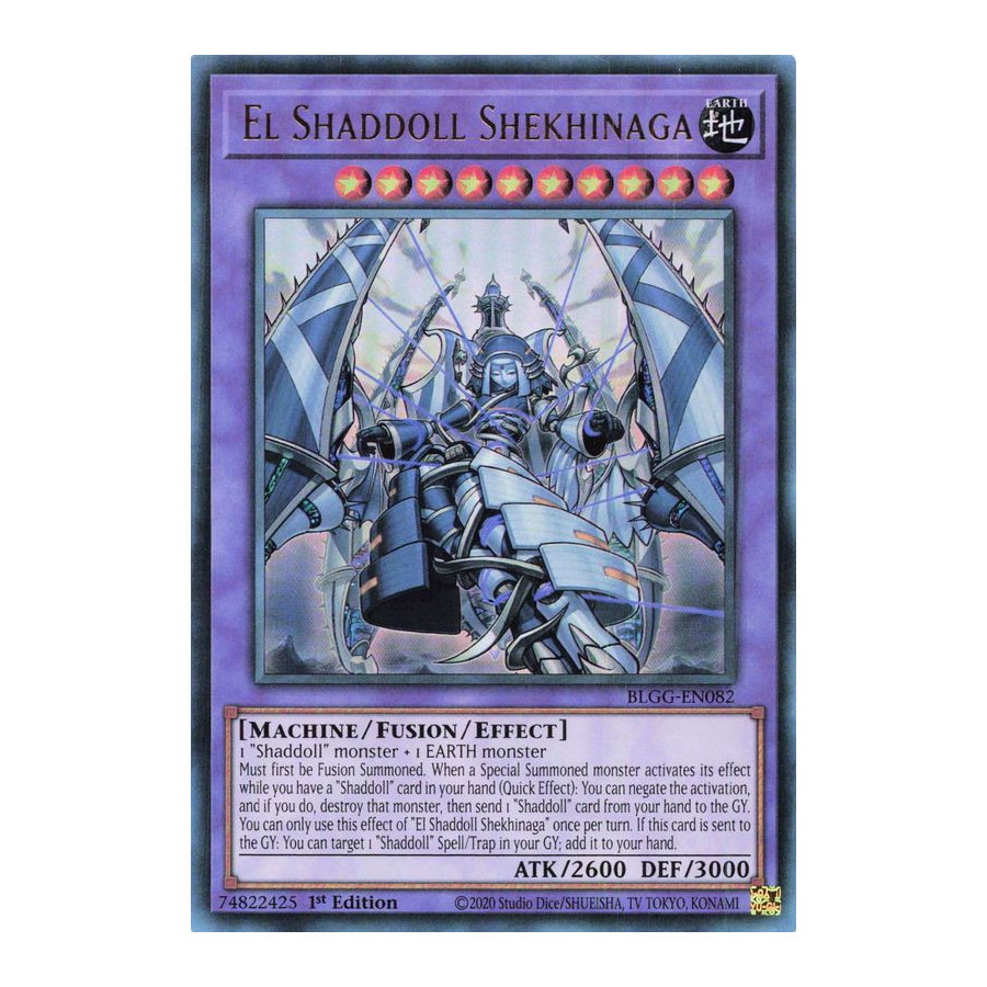 Yu-Gi-Oh TCG BLGG-EN082 UR El Shaddoll Shekhinaga Battles of Legend: Glorious Gallery