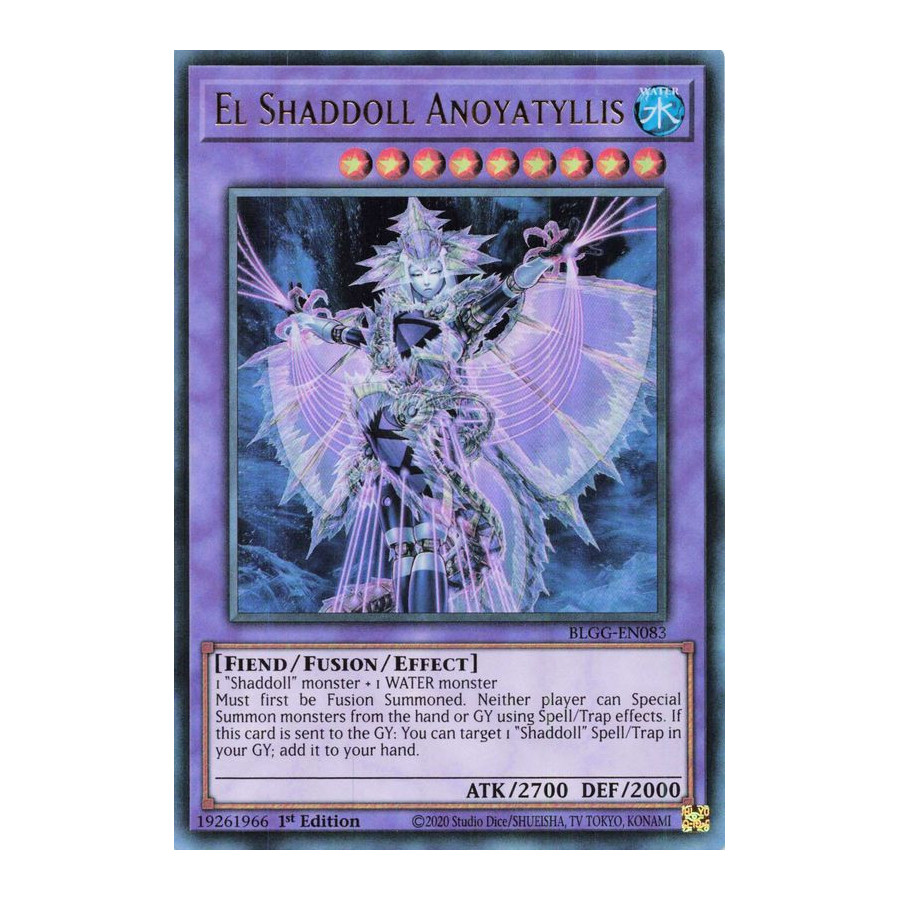 Yu-Gi-Oh TCG BLGG-EN083 UR El Shaddoll Anoyatyllis Battles of Legend: Glorious Gallery
