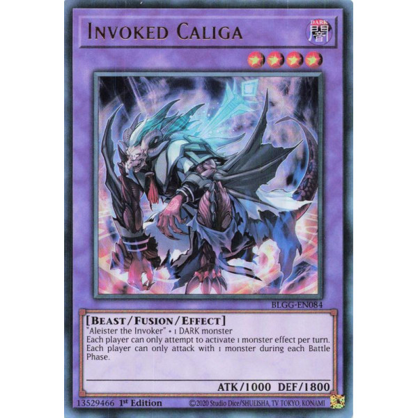Yu-Gi-Oh TCG BLGG-EN084 UR Invoked Caliga Battles of Legend: Glorious Gallery