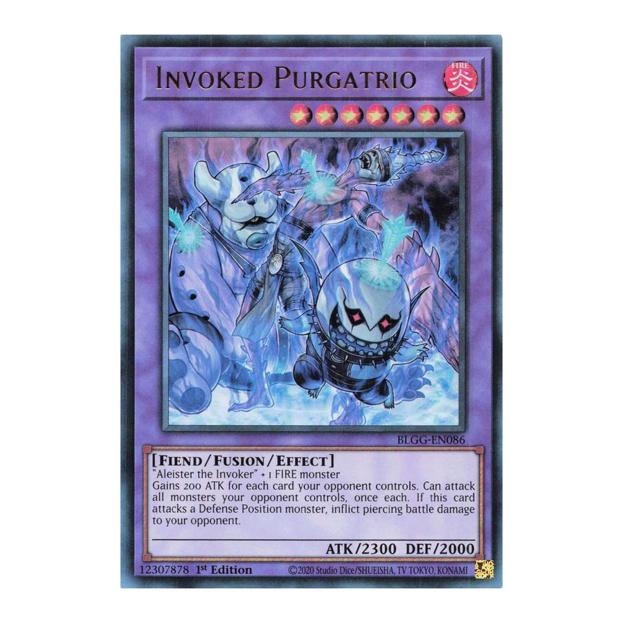 Yu-Gi-Oh TCG BLGG-EN086 UR Invoked Purgatrio Battles of Legend: Glorious Gallery