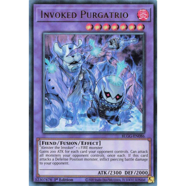 Yu-Gi-Oh TCG BLGG-EN086 UR Invoked Purgatrio Battles of Legend: Glorious Gallery
