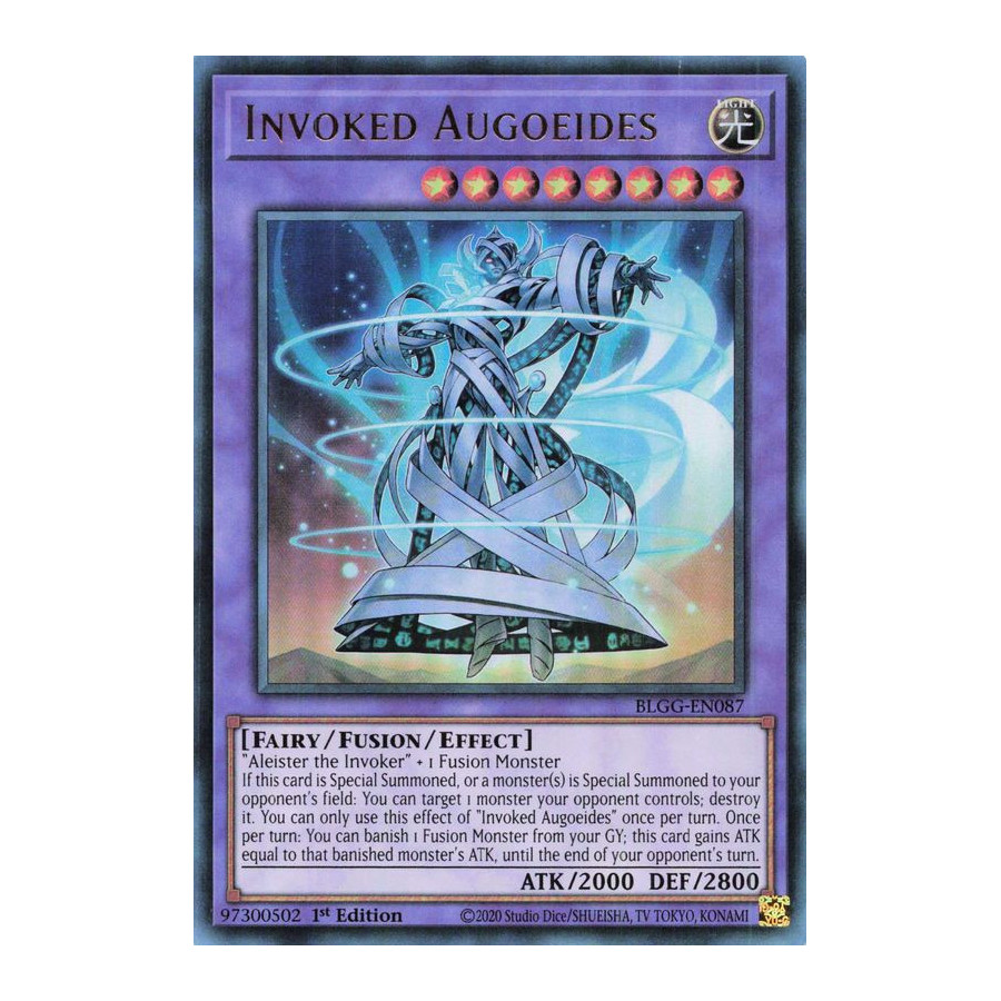 Yu-Gi-Oh TCG BLGG-EN087 UR Invoked Augoeides Battles of Legend: Glorious Gallery