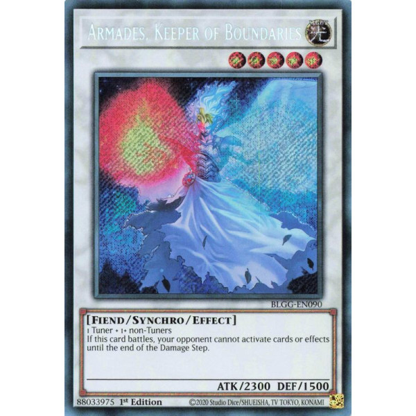 Yu-Gi-Oh TCG BLGG-EN090 SE Armades, Keeper of Boundaries Battles of Legend: Glorious Gallery