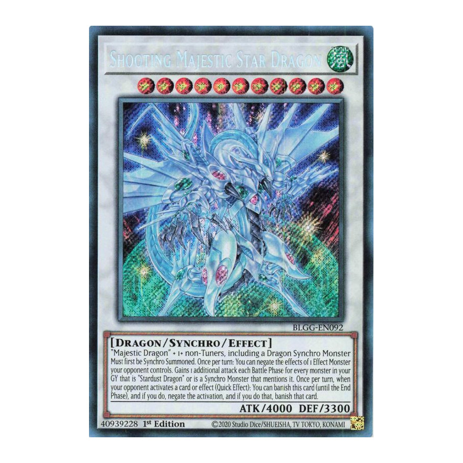 Yu-Gi-Oh TCG BLGG-EN092 SE Shooting Majestic Star Dragon Battles of Legend: Glorious Gallery
