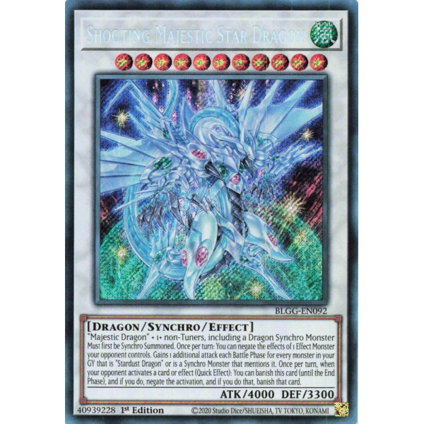 Yu-Gi-Oh TCG BLGG-EN092 SE Shooting Majestic Star Dragon Battles of Legend: Glorious Gallery