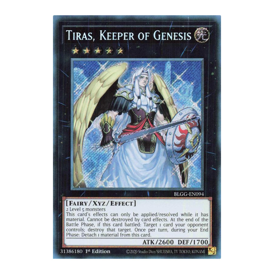 Yu-Gi-Oh TCG BLGG-EN094 SE Tiras, Keeper of Genesis Battles of Legend: Glorious Gallery