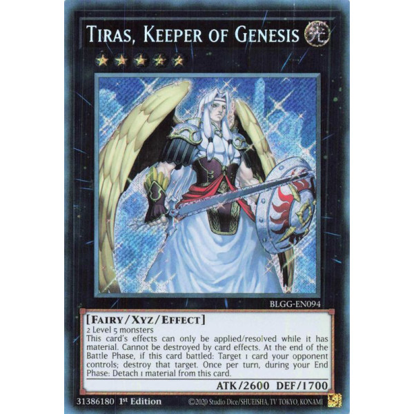Yu-Gi-Oh TCG BLGG-EN094 SE Tiras, Keeper of Genesis Battles of Legend: Glorious Gallery