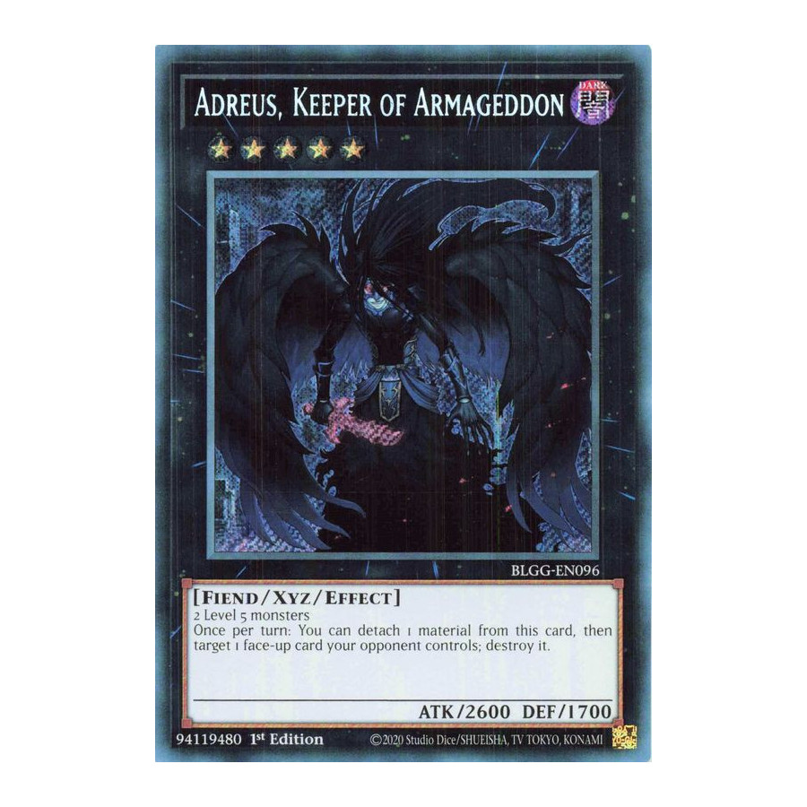 Yu-Gi-Oh TCG BLGG-EN096 UR Adreus, Keeper of Armageddon Battles of Legend: Glorious Gallery