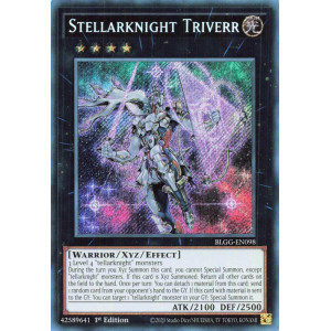 Yu-Gi-Oh TCG BLGG-EN098 SE Stellarknight Triverr Battles of Legend: Glorious Gallery