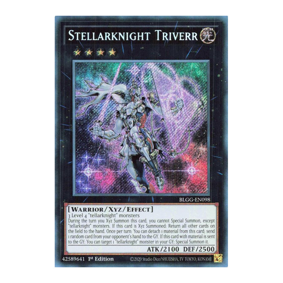 Yu-Gi-Oh TCG BLGG-EN098 SE Stellarknight Triverr Battles of Legend: Glorious Gallery