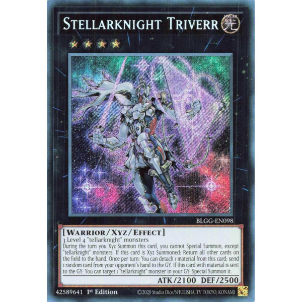 Yu-Gi-Oh TCG BLGG-EN098 SE Stellarknight Triverr Battles of Legend: Glorious Gallery