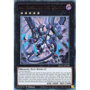 Yu-Gi-Oh TCG BLGG-EN100 UR Arc Rebellion Xyz Dragon Battles of Legend: Glorious Gallery