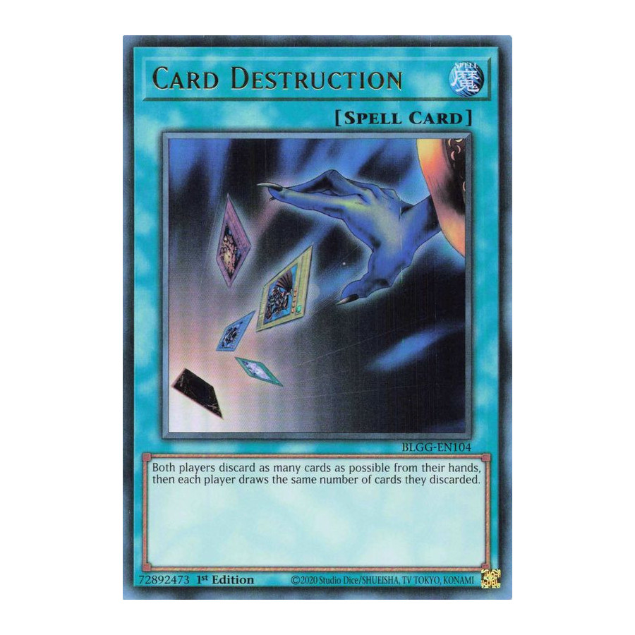 Yu-Gi-Oh TCG BLGG-EN104 UR Card Destruction Battles of Legend: Glorious Gallery