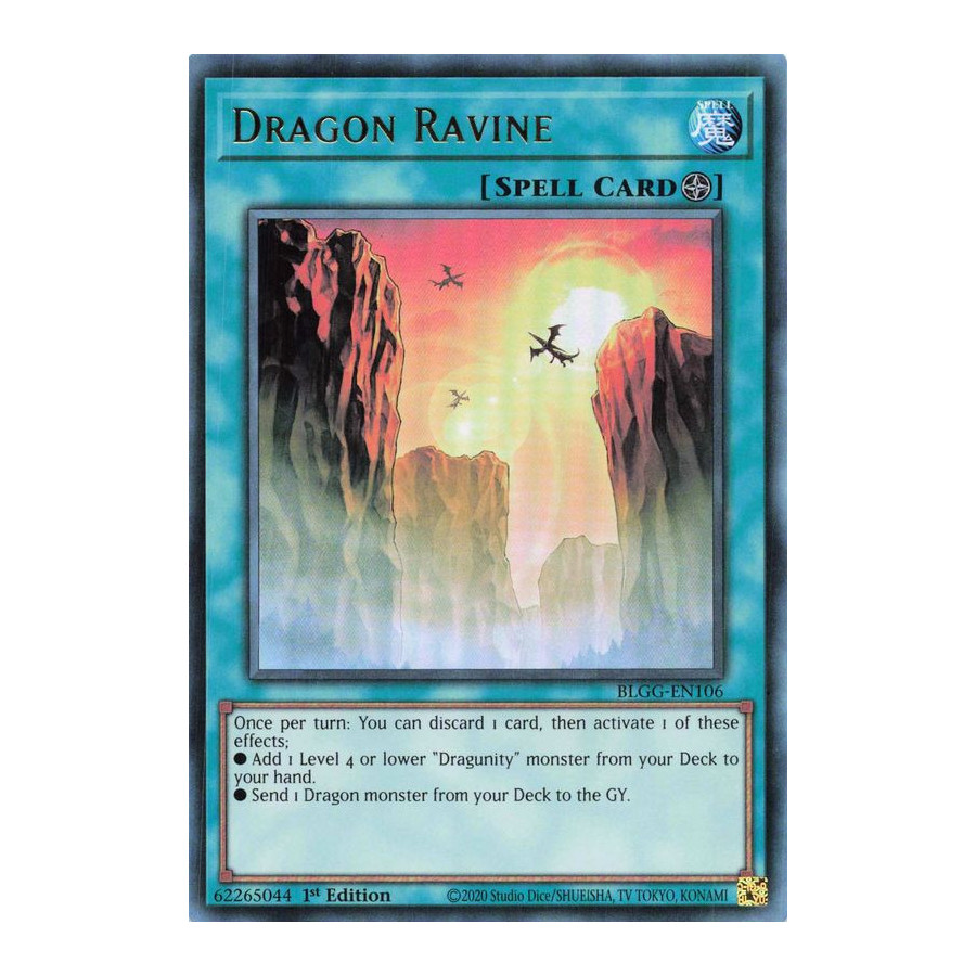 Yu-Gi-Oh TCG BLGG-EN106 UR Dragon Ravine Battles of Legend: Glorious Gallery