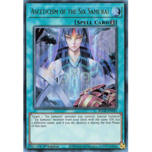 Yu-Gi-Oh TCG BLGG-EN107 UR Asceticism of the Six Samurai Battles of Legend: Glorious Gallery