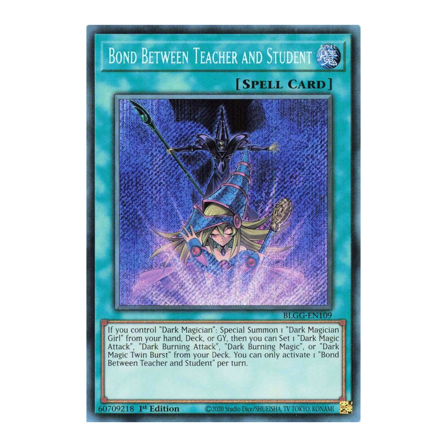 Yu-Gi-Oh TCG BLGG-EN109 SE Bond Between Teacher and Student Battles of Legend: Glorious Gallery