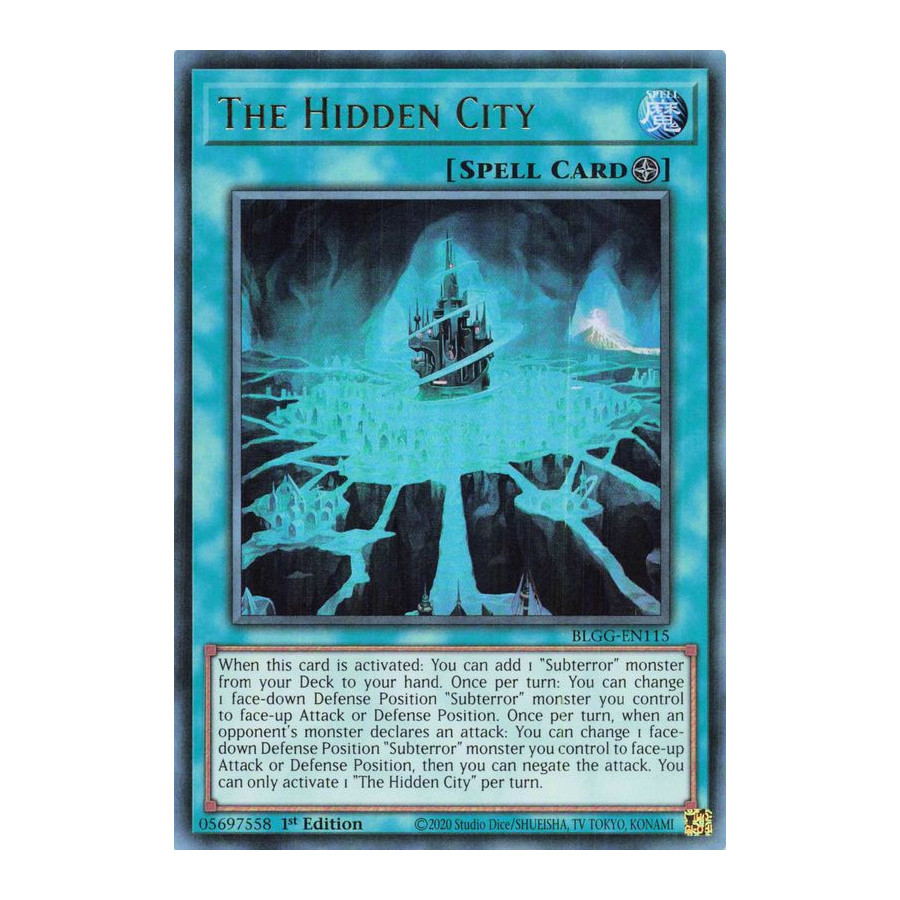 Yu-Gi-Oh TCG BLGG-EN115 UR The Hidden City Battles of Legend: Glorious Gallery